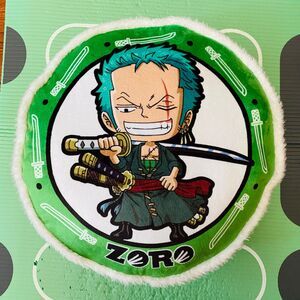 NWT JUMBO One Piece OP Zoro Cushion/ Pillow + hand-warmer, Soft & squishy 18”